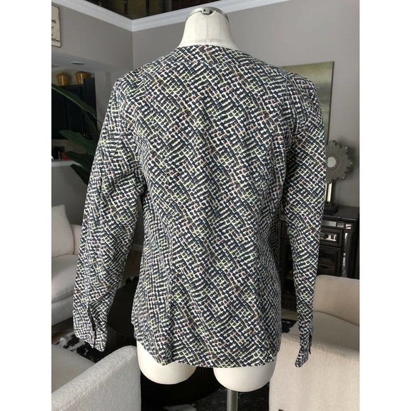 Cabi Printed Cotton Twill Zip Jacket - Picture 6 of 9